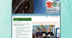 Desktop Screenshot of aberystwythroundtable.org.uk